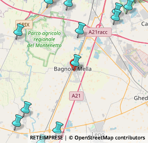 Mappa Via Lombardia, 25021 Bagnolo Mella BS, Italia (7.15059)