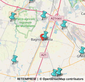 Mappa Via Lombardia, 25021 Bagnolo Mella BS, Italia (6.58462)