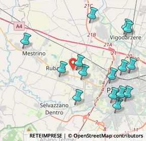 Mappa Via Puglie, 35030 Sarmeola PD, Italia (4.706)