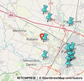 Mappa Via Puglie, 35030 Sarmeola PD, Italia (5.04167)