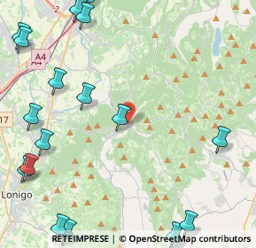 Mappa Via Sette Martiri, 36040 Grancona VI, Italia (6.719)