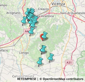 Mappa Via Sette Martiri, 36040 Grancona VI, Italia (7.36944)