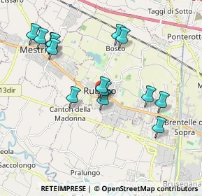 Mappa Via Rossi, 35030 Rubano PD, Italia (1.91)