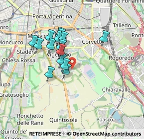 Mappa Via Ernesto Rogers, 20141 Milano MI, Italia (1.42733)