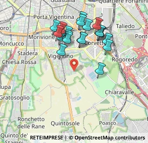 Mappa Via Ernesto Rogers, 20141 Milano MI, Italia (1.7585)