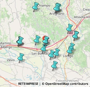 Mappa 37032 Monteforte d'Alpone VR, Italia (8.0805)