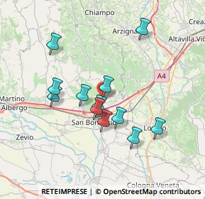 Mappa 37032 Monteforte d'Alpone VR, Italia (6.2625)