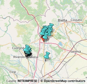 Mappa Via A.Gianotti, 10015 Ivrea TO, Italia (10.7005)