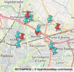Mappa Via Ermanno di Lenna, 35129 Padova PD, Italia (1.88091)