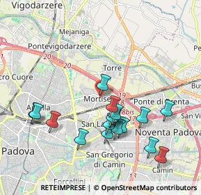 Mappa Via Ermanno di Lenna, 35129 Padova PD, Italia (1.92353)