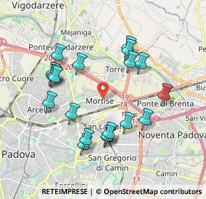 Mappa Via Ermanno di Lenna, 35129 Padova PD, Italia (1.8595)