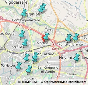 Mappa Via Ermanno di Lenna, 35129 Padova PD, Italia (2.35333)