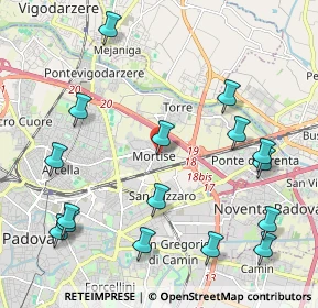 Mappa Via Ermanno di Lenna, 35129 Padova PD, Italia (2.52438)