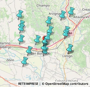 Mappa Via Consolini Adolfo, 37032 Monteforte d'Alpone VR, Italia (6.7375)