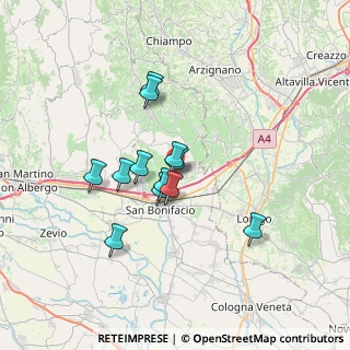 Mappa Via Consolini Adolfo, 37032 Monteforte d'Alpone VR, Italia (5.3725)