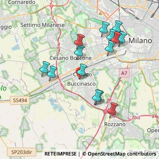 Mappa Via degli Aceri, 20090 Buccinasco MI, Italia (3.93)