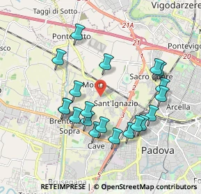 Mappa Via Vittorio Benussi, 35136 Padova PD, Italia (1.836)