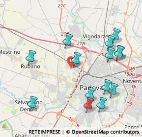 Mappa Via Vittorio Benussi, 35136 Padova PD, Italia (4.47071)