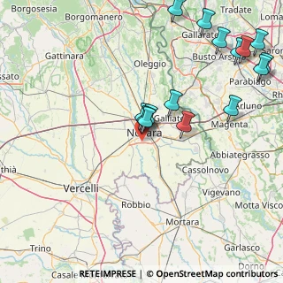 Mappa Via delle Mondariso, 28100 Novara NO, Italia (19.418)