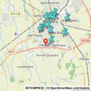 Mappa Via delle Mondariso, 28100 Novara NO, Italia (1.80667)