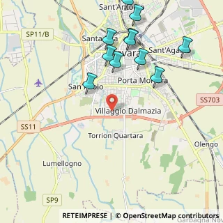 Mappa Via delle Mondariso, 28100 Novara NO, Italia (2.35)