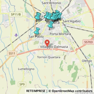 Mappa Via delle Mondariso, 28100 Novara NO, Italia (2.27133)