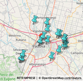 Mappa Via Luigi Boccherini, 35132 Padova PD, Italia (6.857)