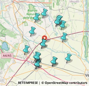 Mappa SP Torino Svizzera, 13040 Carisio VC (7.32947)