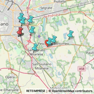 Mappa Via Antonio Gramsci, 20068 Peschiera Borromeo MI, Italia (4.20182)