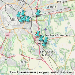 Mappa Via Marignano, 20097 San Donato Milanese MI, Italia (3.78364)