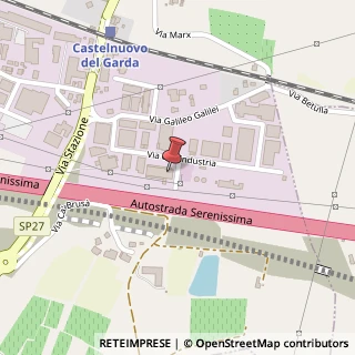 Mappa Via dell'Industria, 20, 37014 Castelnuovo del Garda, Verona (Veneto)