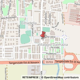Mappa Via Monte San Gabriele,  103, 28100 Novara, Novara (Piemonte)
