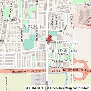Mappa Via Monte San Gabriele, 93, 28100 Novara, Novara (Piemonte)