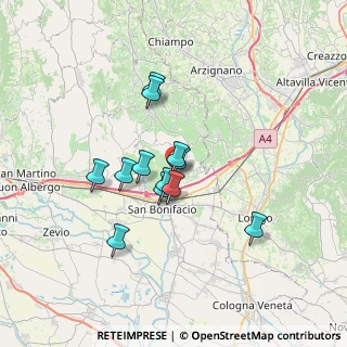 Mappa Via Renato Zoppi, 37032 Monteforte d'Alpone VR, Italia (5.26667)