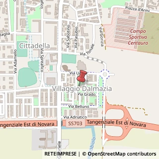 Mappa Via Aquileia, 1, 28100 Novara, Novara (Piemonte)