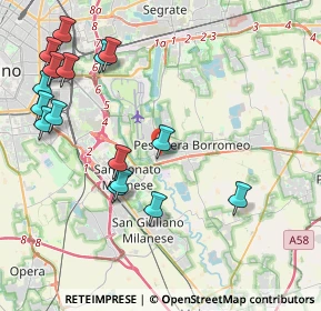 Mappa Via 1º Maggio, 20068 Peschiera Borromeo MI, Italia (4.80938)