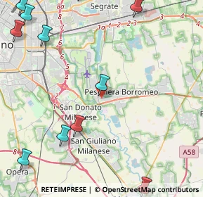 Mappa Via 1º Maggio, 20068 Peschiera Borromeo MI, Italia (6.58417)