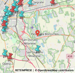 Mappa Via 1º Maggio, 20068 Peschiera Borromeo MI, Italia (7.0055)