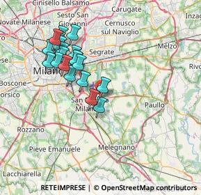 Mappa Via 1º Maggio, 20068 Peschiera Borromeo MI, Italia (6.8915)