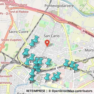 Mappa Via Tiziano Aspetti, 35133 Padova PD, Italia (1.318)