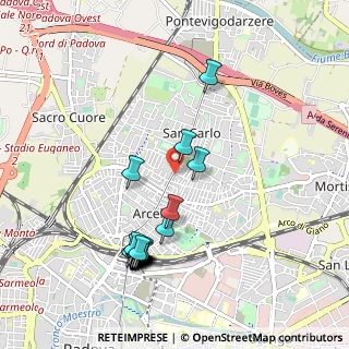 Mappa Via Tiziano Aspetti, 35133 Padova PD, Italia (1.0815)