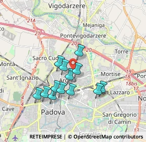 Mappa Via Tiziano Aspetti, 35133 Padova PD, Italia (1.46923)