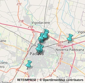 Mappa Via Tiziano Aspetti, 35133 Padova PD, Italia (1.90636)