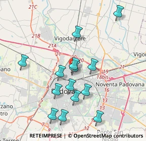 Mappa Via Tiziano Aspetti, 35133 Padova PD, Italia (3.74571)