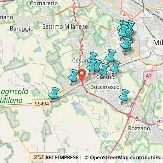 Mappa Via E. Tazzoli, 20090 Trezzano sul Naviglio MI, Italia (4.26778)