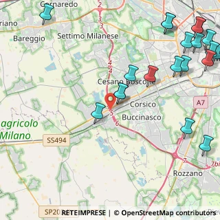 Mappa Via E. Tazzoli, 20090 Trezzano sul Naviglio MI, Italia (6.1905)