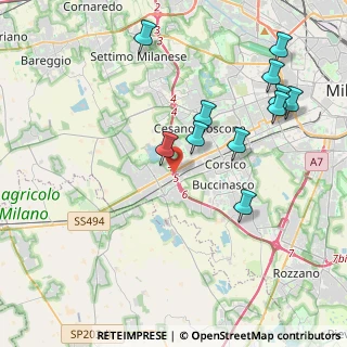 Mappa Via E. Tazzoli, 20090 Trezzano sul Naviglio MI, Italia (4.35818)