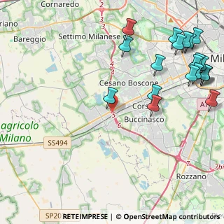 Mappa Via Don Tazzoli, 20090 Trezzano sul Naviglio MI, Italia (5.8765)