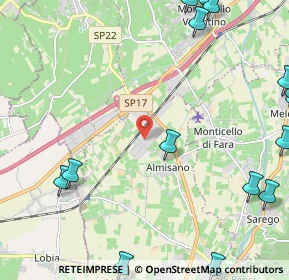 Mappa Via del Lavoro, 36045 Lonigo VI, Italia (3.364)