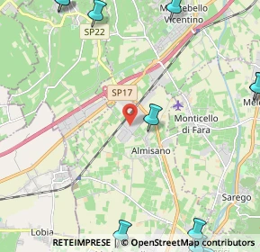 Mappa Via del Lavoro, 36045 Lonigo VI, Italia (3.67667)